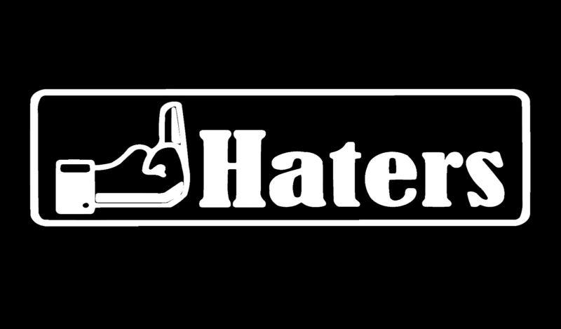 Jdm f**k haters vinyl decal sticker vw honda wrx slammed japan drift domo kun 