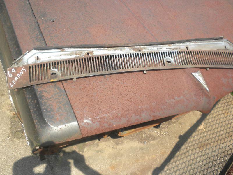 1964 1965 gto lemans tempest vent grille windshield wiper panel