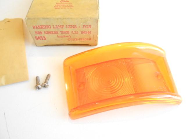 1963 - 64 ford econoline truck parking lamp lens nors left hand side