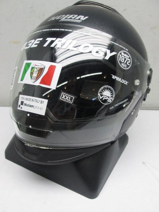 Nolan n43e trilogy full-face motorcycle helmet black graphite xxl