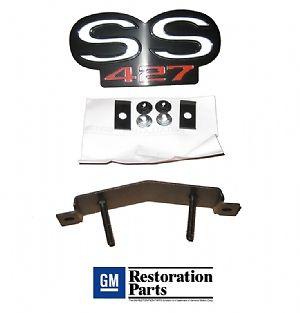 Grille emblem for standard grille "ss 427" 68 camaro 