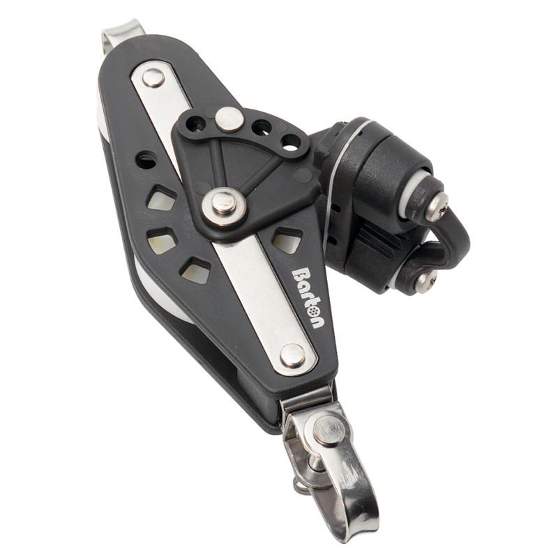 Barton marine 2631 2631 - size 2 - fiddle - swivel, becket & cam cleat block