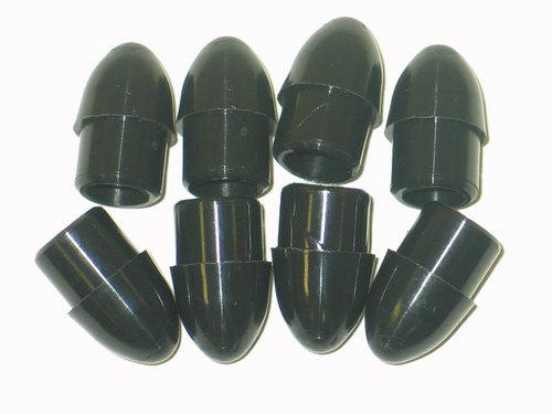 1963-1977 corvette luggage rack black end tips set of 8