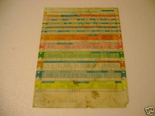 1970 71 72 broadcast sheet charger challenger cuda rt