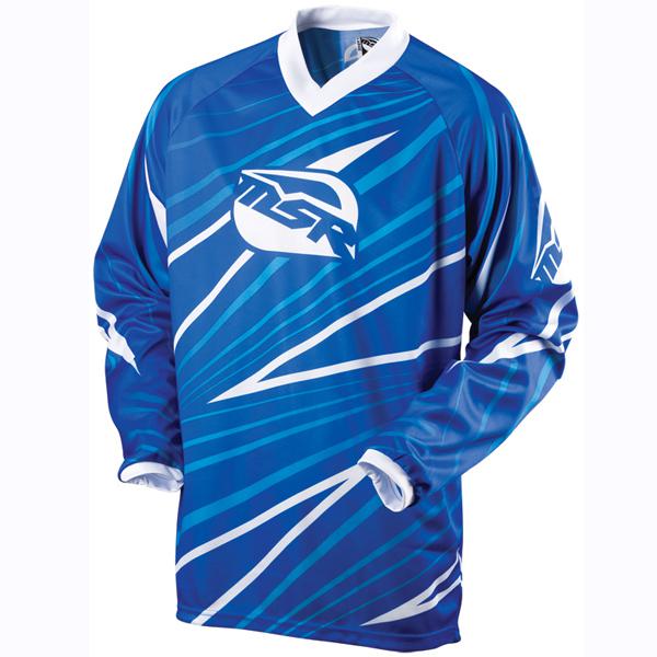 Msr youth axxis blue large dirt bike jersey motocross mx atv kids gear lrg lg
