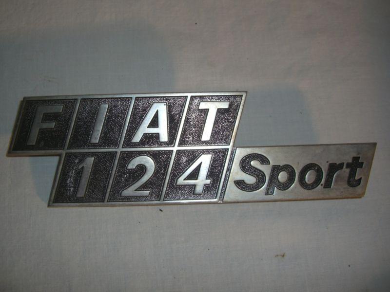 Purchase Fiat 124 Sport Coupe "Fiat 124 Sport" Rear Emblem in Groveport