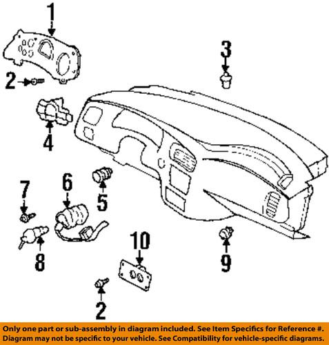 Chevrolet gm oem 10359031 cluster & switches-hazard switch