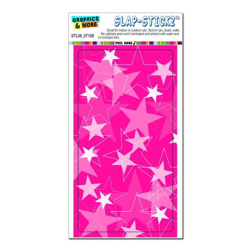 Stars hot pink - slap-stickz™ automotive car window locker bumper sticker