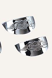 American eagle turn signal/indicator visors (pair) - 3.1 inch (80mm)