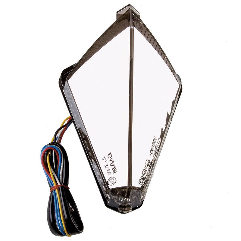 Chrome integrated led blinker taillight yamaha yzfr1 07-08