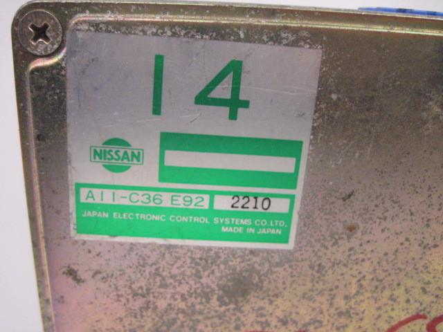 Ecu ecm computer nissan stanza 1992 92 manual a11-c36 e92 2210 534466