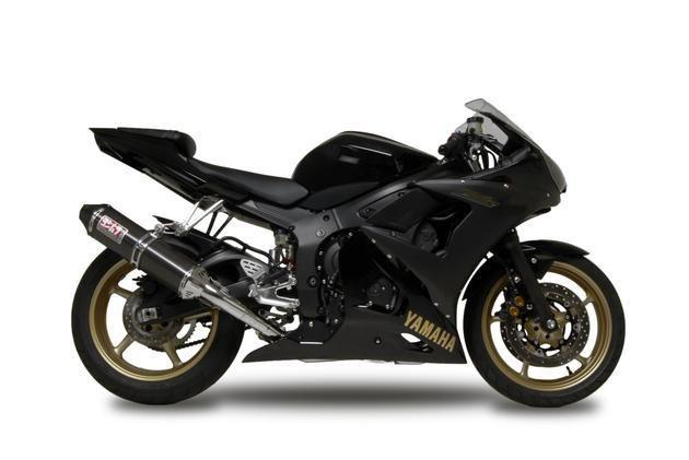 Yoshimura trc slip-on exhaust carbon fiber fits yamaha yzf-r6s 2006-2009