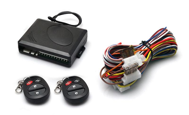 1-way car vehicle burglar alarm security protection+2 remote control no speaker
