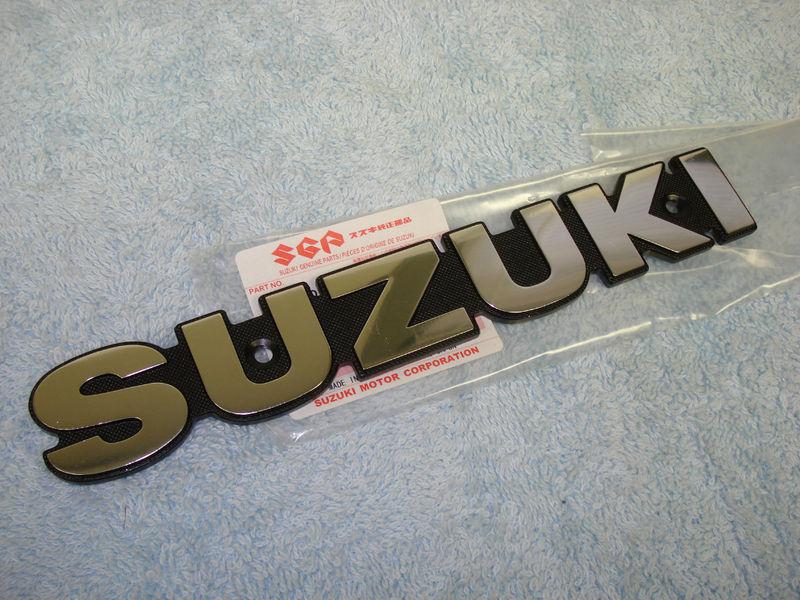 New nos suzuki tank emblem badge gs400 gs550 gs650 gs750 gs850 gs1000 gs1100