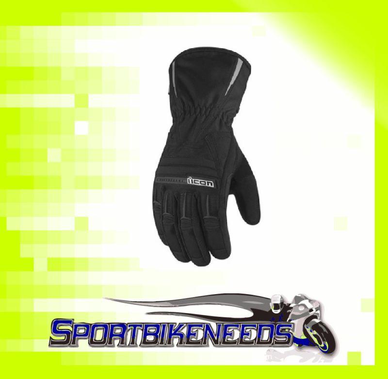 Icon womens pdx waterproof gloves black size small s