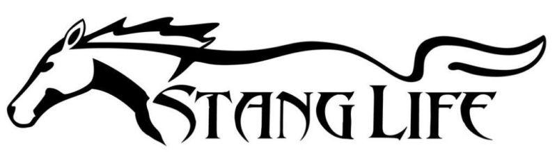 Large pony style stang life window decal sticker mustang