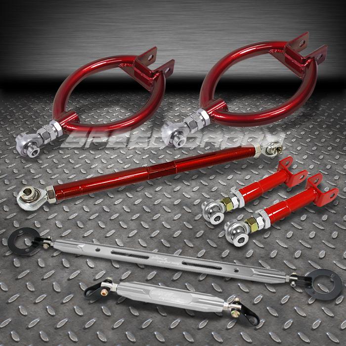 Buy REAR STRUT BARS+CAMBER KITS+RED TRACTION CONTROL+SUPPORT RODS 8994 NISSAN 240SX in Rowland