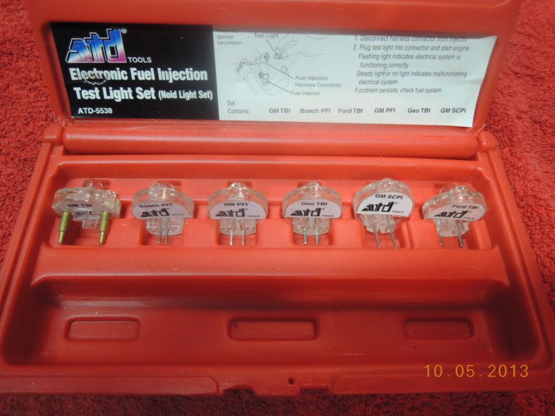 Atd tools injector noid light test set in a case