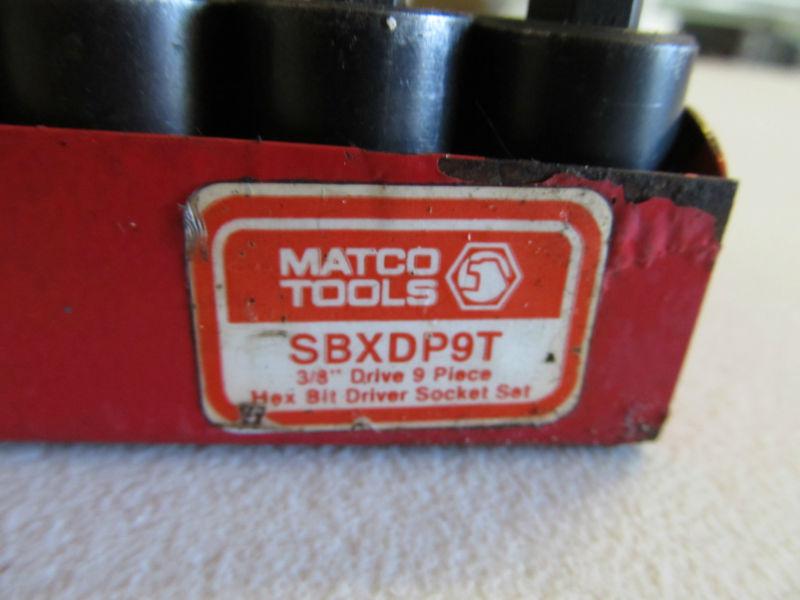 Buy Matco Tools 9 Piece Hex Driver Socket Set 3/9 " Drive SBXDP9T in