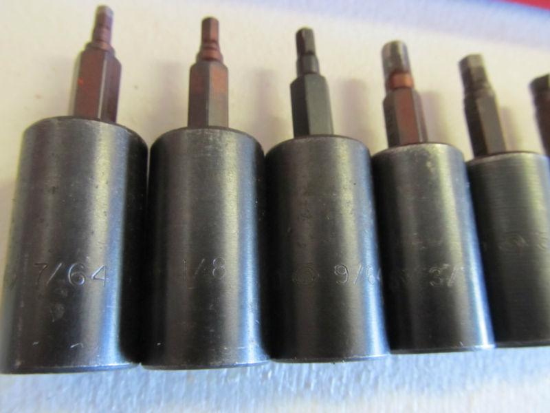 Buy Matco Tools 9 Piece Hex Driver Socket Set 3/9 " Drive SBXDP9T in