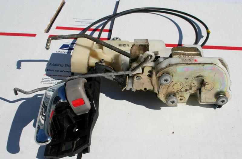 01 02 03 toyota prius left font door latch lock actuator power cables handle 