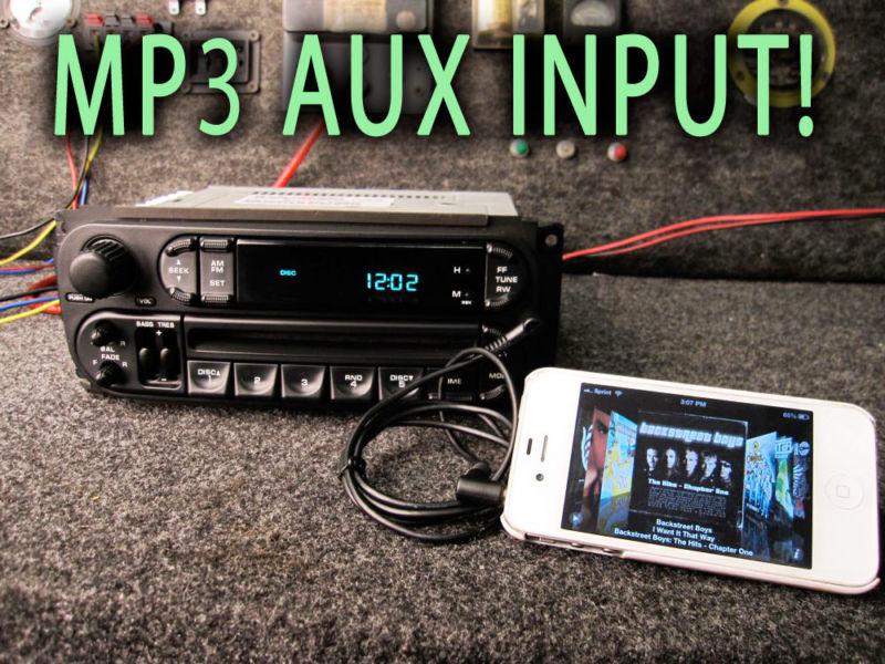 Chrysler jeep dodge ram cd disc player sat radio mp3 ipod aux input 02 03 04 05