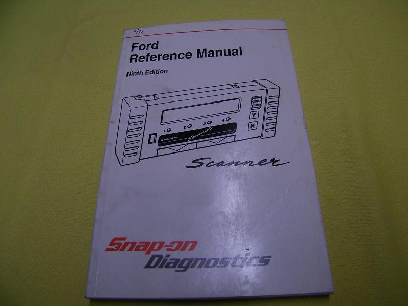 Snap-on / scanner , ford reference manual 9th  edition 1998