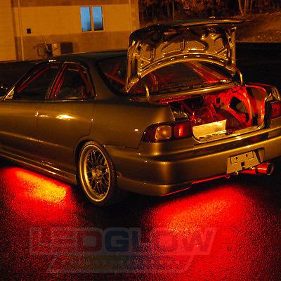 4pc Red Underglow Car LED Neon Lights Lighting w. Wireless Remote, US $89.99, image 6