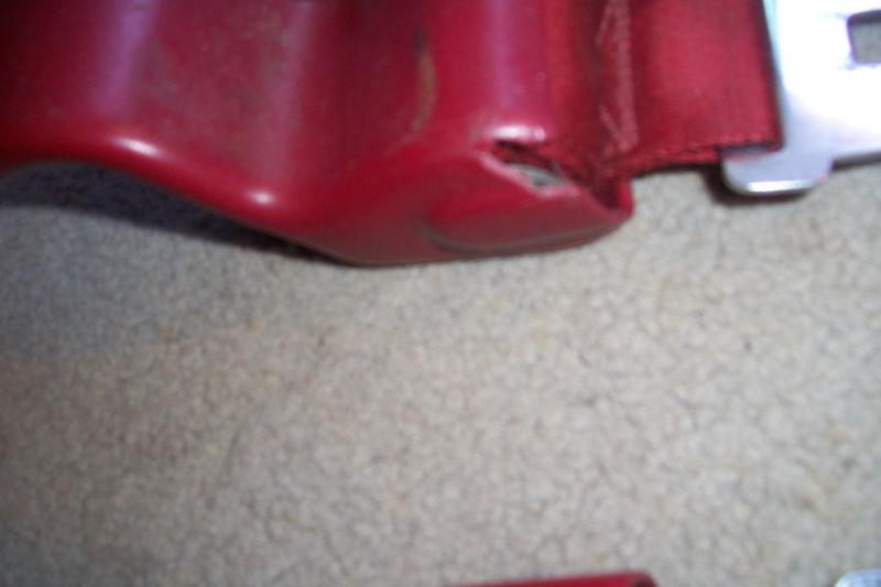 1967-1969 RED FRONT DELUXE RETRACTOR SEAT BELTS CHEVY CAMARO FIREBIRD, US $149.99, image 7