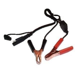 Sae battery tender alligator clips quick disconnect 081-0069-4 2 pole flat plug
