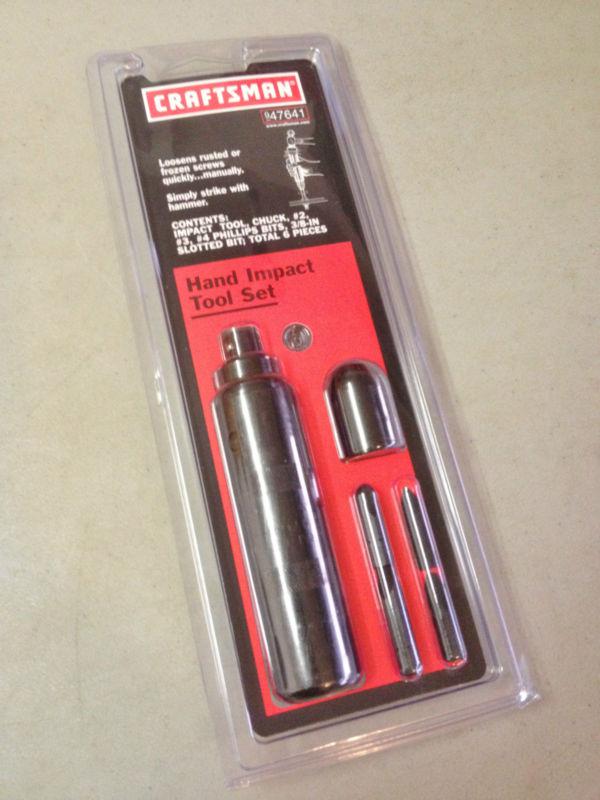 [new] craftsman tools 1/2" drive 6pc hand impact tool set #47641 [usa]