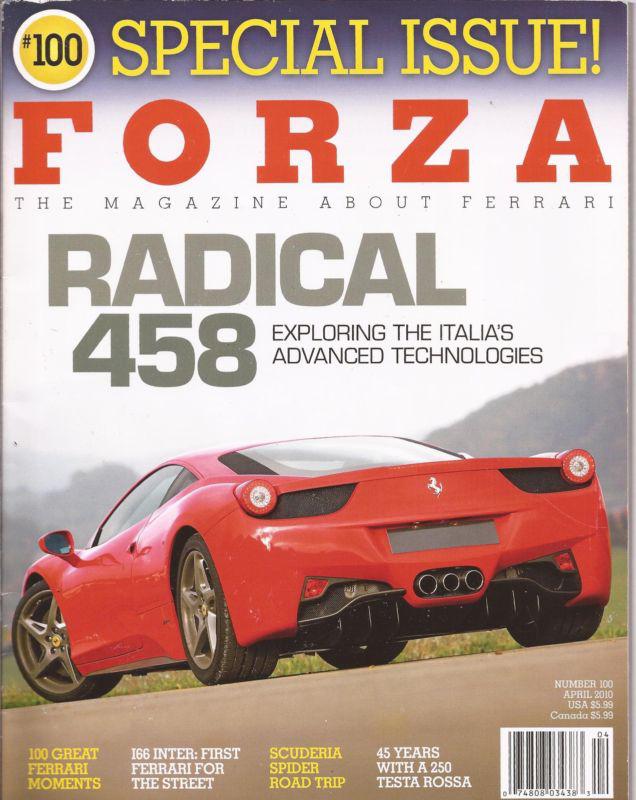 Forza issue 100 highly collectible ferrari magazine.  free us shipping
