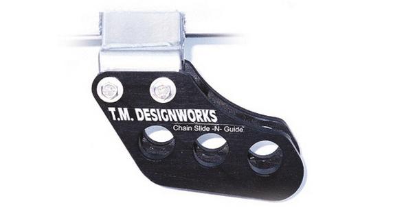 Tm designworks dirt bike style atv rear chain guide black