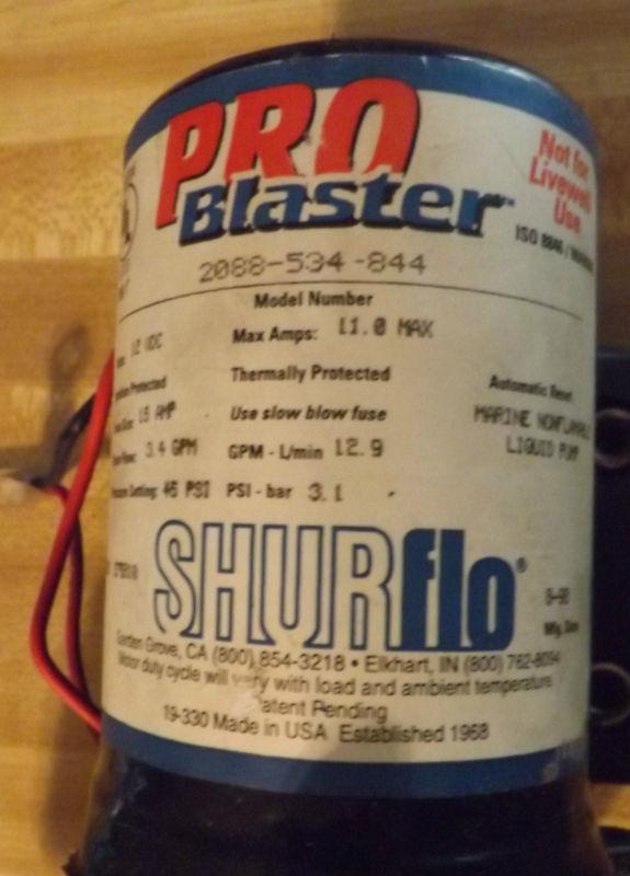 Shurflo Pro-Blaster Washdown Liquid Pump Marine Boat Nonflamable 12V Water Flow, US $90.00, image 3