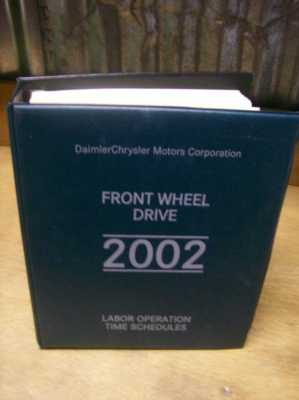 2002 daimler-chrysler front wheel drive labor operation time schedules