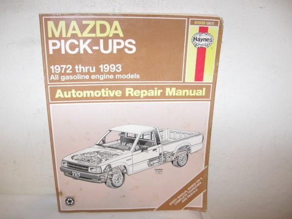Haynes 72-93 automotive repair manual mazda pick-ups vf
