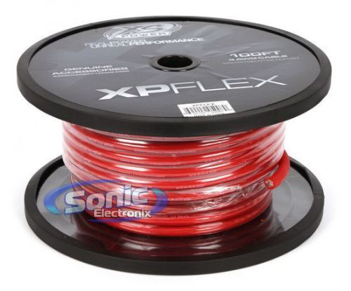 Xs power xpflex4rd-100 100 ft. spool of 4 awg cca power/ground red cable