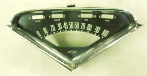 1955 1956 1957 1958 1959 chevy truck instrument cluster bezel, housing &amp; lens #4