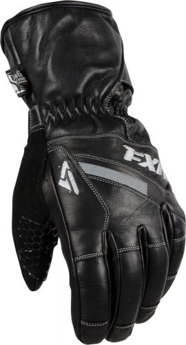 Fxr leather short cuff gloves black 4xl