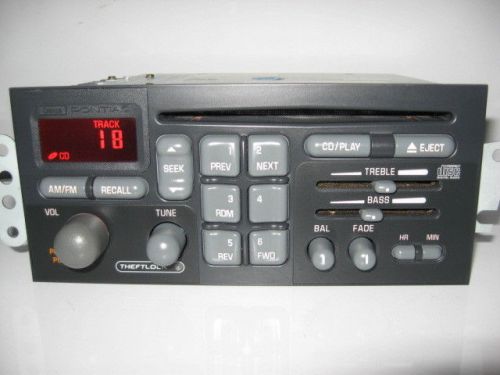 Nice 2002 delco cd player &amp; adapters 84 - 88 fiero/ firebird grand prix