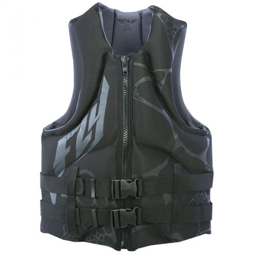 Fly racing neoprene life water sport vest-black/grey-sm