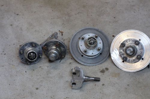 Used mini sprint spindles &amp; steering arms,left &amp; right,4bolt hubs off of bailey