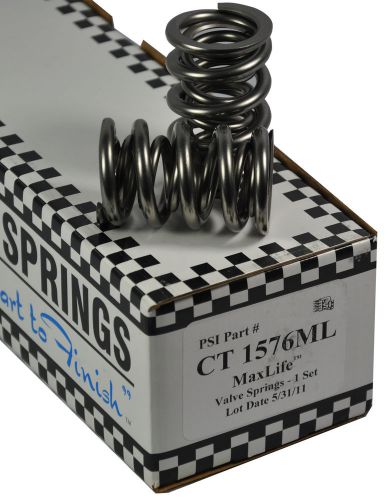 Psi ct1576ml max life double roller valve springs 1.550&#034; o.d.  .780&#034; lift set/16
