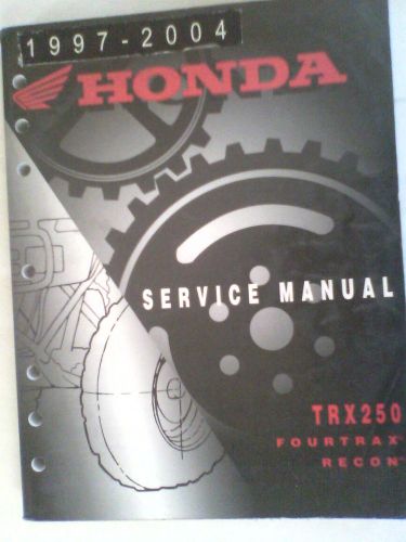 Honda trx250 recon service manual 1997-2004