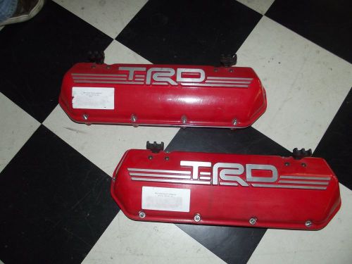 Trd toyota aluminum engine valve covers &amp; spacers from nascar xfinity arca drift