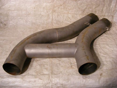 Nascar y-pipe dual exhaust balance crossover pipe drag race street rod 032216-18