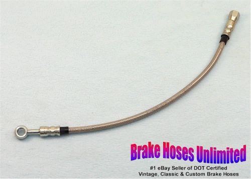 60 inch, dot -4an / jic stainless hose, straight female to 3/8" straight banjo