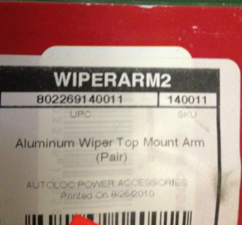 Billet wiper arms Autoloc, US $35.00, image 3