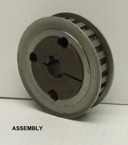 Timing belt pulley assembly wth 24l050 pulley + 5/8" bore tabard taper bushing