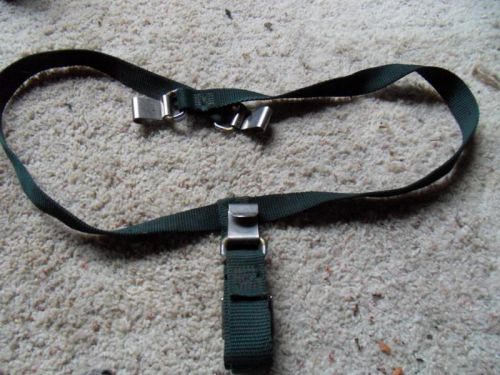 1968-77 corvette t top hold down strap green original